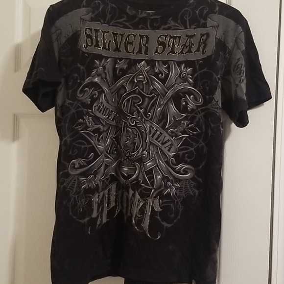 Silver Stars Collection Tops - UFC Anderson "The Spider" Silva tshirt